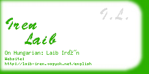 iren laib business card